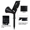 T-SUN 1/2 Packs Green Led Solar Lights Solar Spotlight Waterproof Solar Wall Light Solar Garden Light Solar Lamp Outdoot